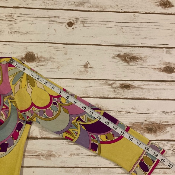 Vintage Neiman Marcus Trophy Room Emilio Pucci Colorful Mod Silk Sheath Dress - Picture 5 of 15